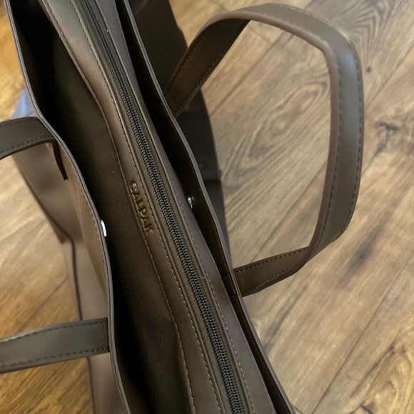 Calpak Brown Leather Bag - Picture 3 of 4